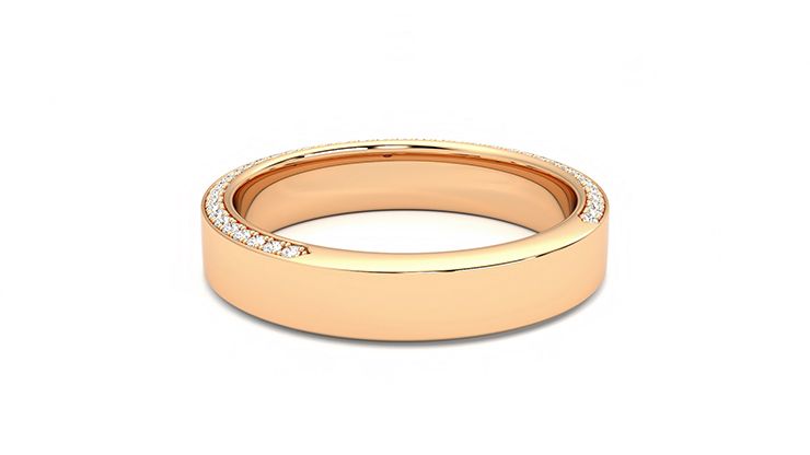 Taylor & Hart Cedar Wedding Ring 360 degree image 15