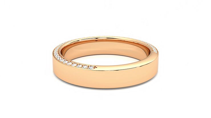 Taylor & Hart Cedar Wedding Ring 360 degree image 16