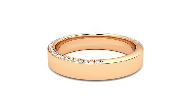 Taylor & Hart Cedar Wedding Ring 360 degree image 17