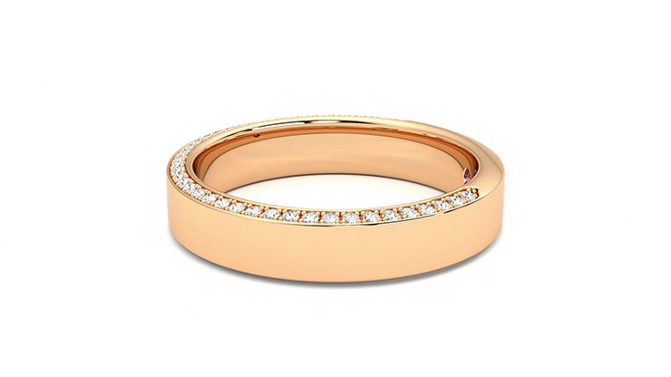 Taylor & Hart Cedar Wedding Ring 360 degree image 20