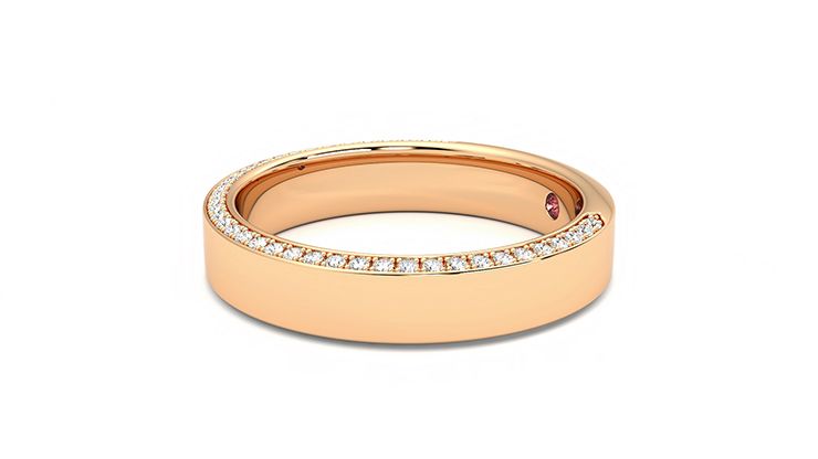 Taylor & Hart Cedar Wedding Ring 360 degree image 21