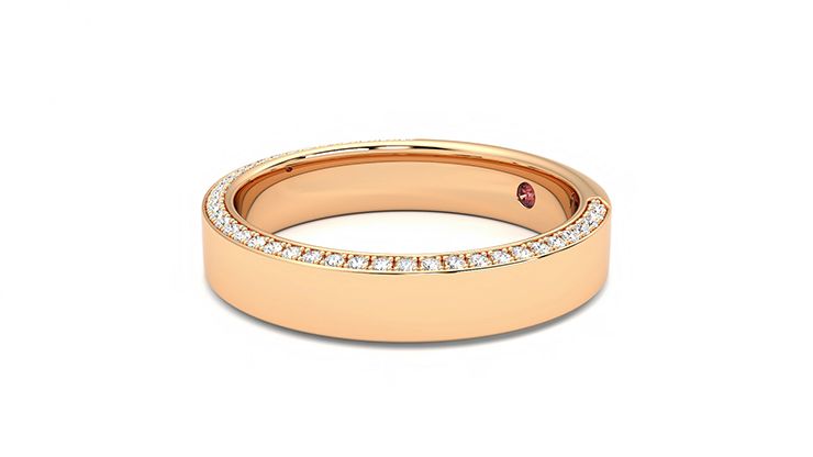 Taylor & Hart Cedar Wedding Ring 360 degree image 22