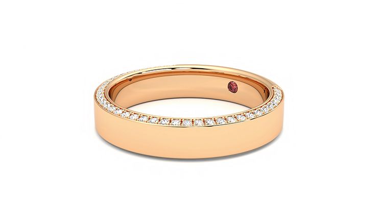 Taylor & Hart Cedar Wedding Ring 360 degree image 23