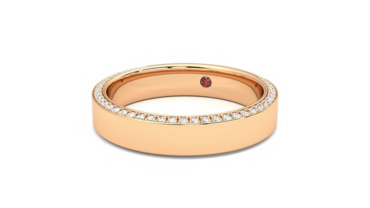 Taylor & Hart Cedar Wedding Ring 360 degree image 25