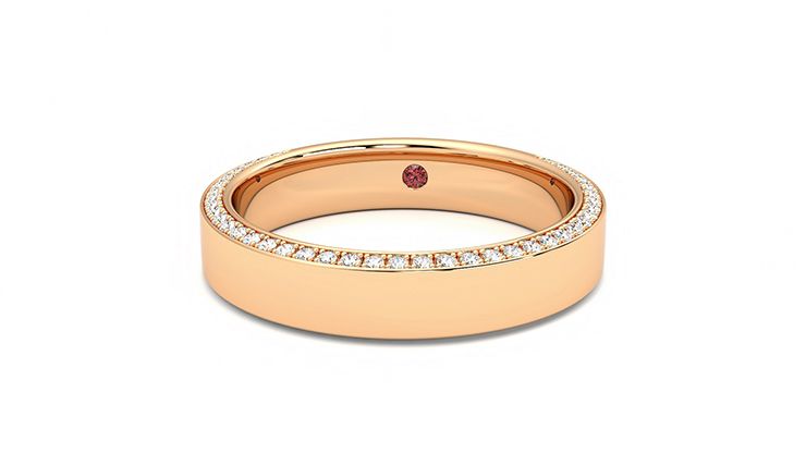 Taylor & Hart Cedar Wedding Ring 360 degree image 27