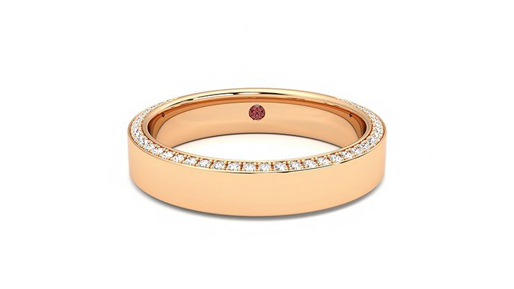 Taylor & Hart Cedar Wedding Ring 360 degree image 29