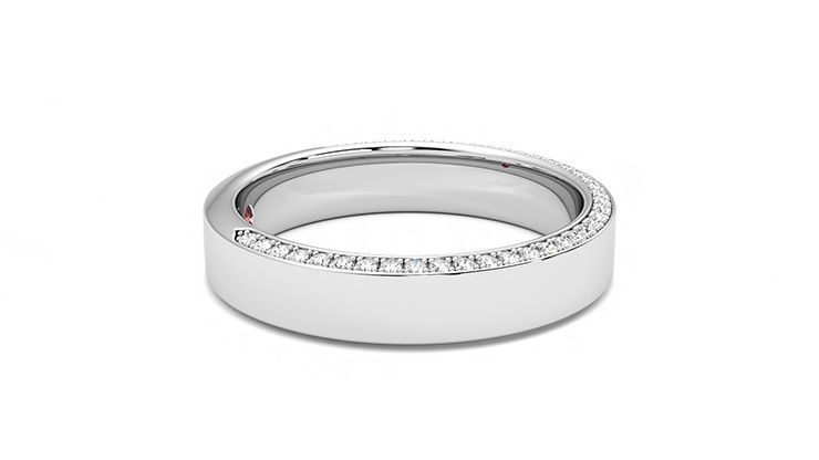 Taylor & Hart Cedar Wedding Ring 360 degree image 8