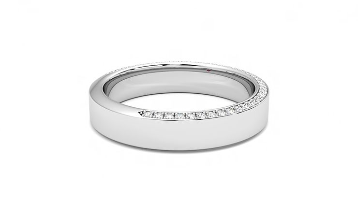 Taylor & Hart Cedar Wedding Ring 360 degree image 10