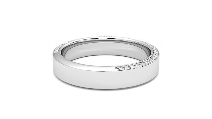 Taylor & Hart Cedar Wedding Ring 360 degree image 12