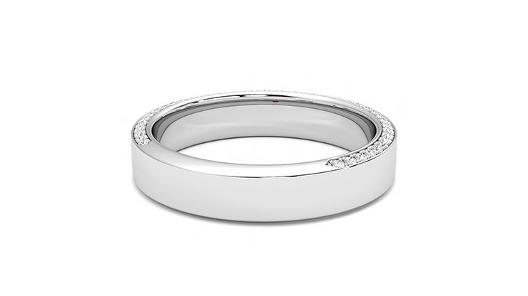 Taylor & Hart Cedar Wedding Ring 360 degree image 13
