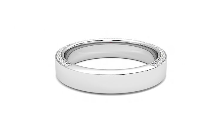 Taylor & Hart Cedar Wedding Ring 360 degree image 14