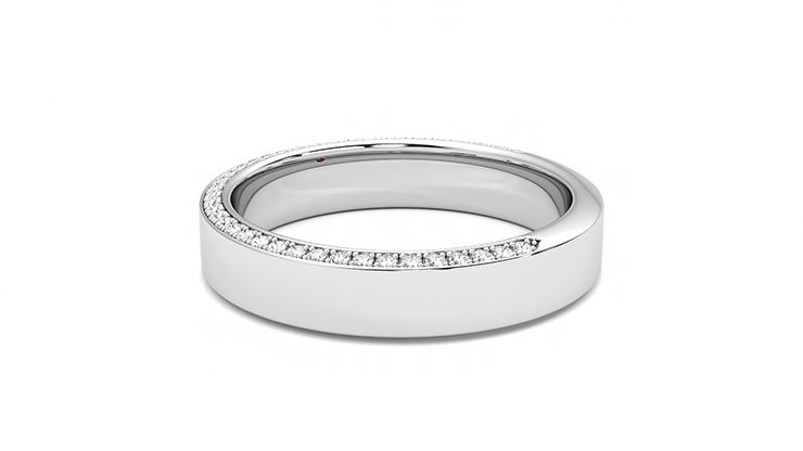Taylor & Hart Cedar Wedding Ring 360 degree image 19