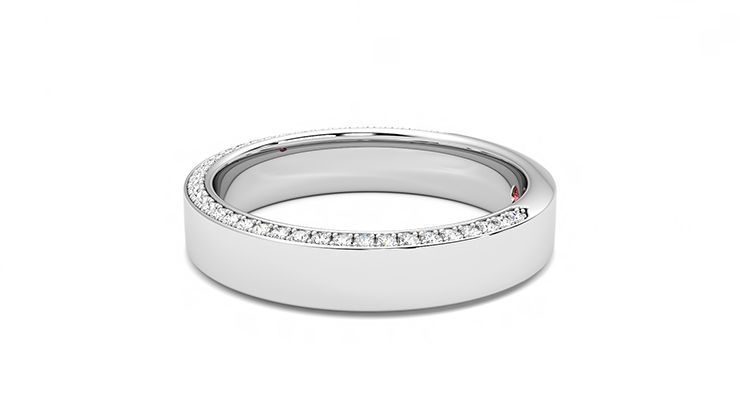 Taylor & Hart Cedar Wedding Ring 360 degree image 20