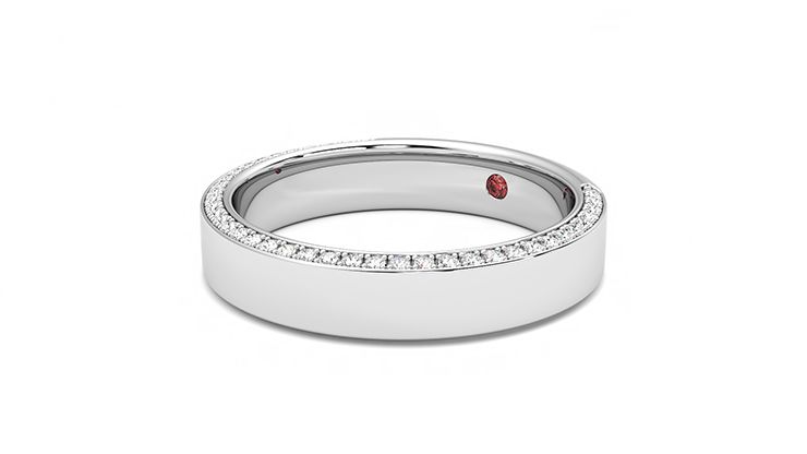 Taylor & Hart Cedar Wedding Ring 360 degree image 23