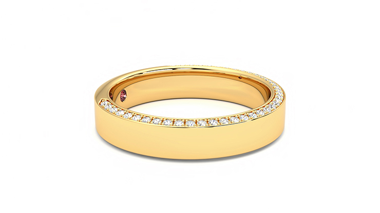 Taylor & Hart Cedar Wedding Ring 360 degree image 7