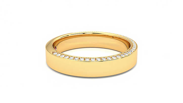Taylor & Hart Cedar Wedding Ring 360 degree image 8