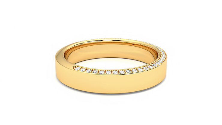 Taylor & Hart Cedar Wedding Ring 360 degree image 9