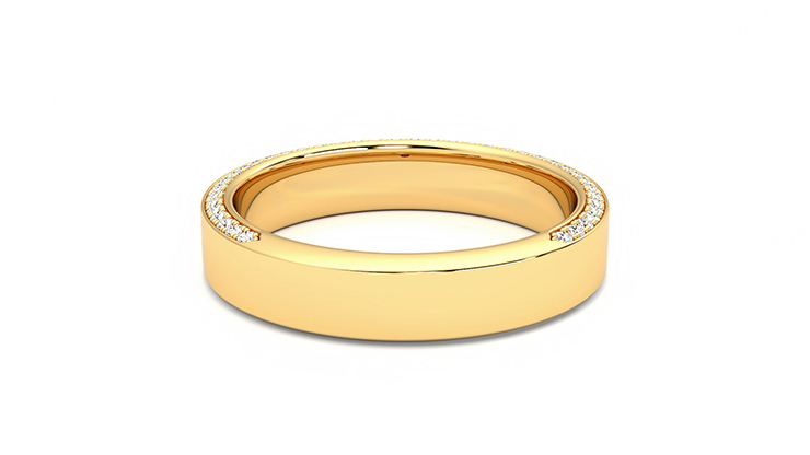 Taylor & Hart Cedar Wedding Ring 360 degree image 14