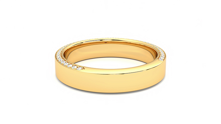 Taylor & Hart Cedar Wedding Ring 360 degree image 15