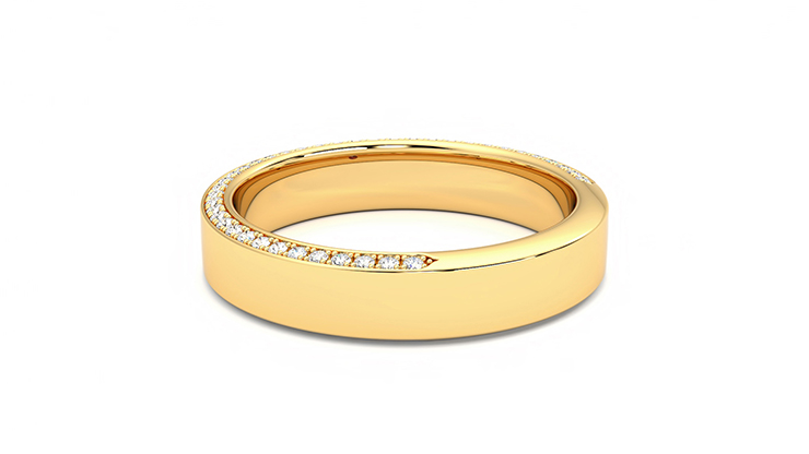 Taylor & Hart Cedar Wedding Ring 360 degree image 17