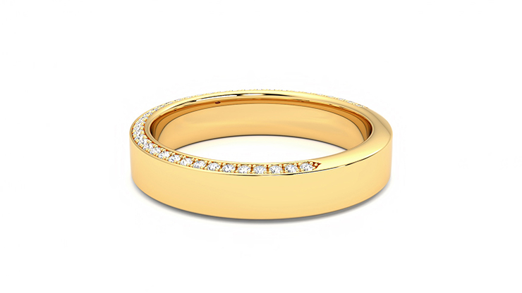 Taylor & Hart Cedar Wedding Ring 360 degree image 18