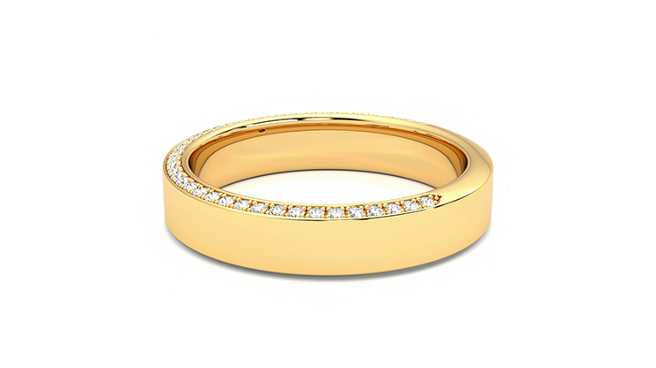 Taylor & Hart Cedar Wedding Ring 360 degree image 19