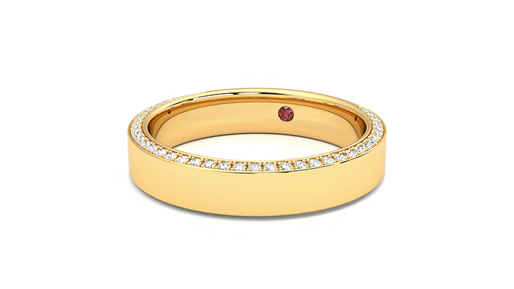 Taylor & Hart Cedar Wedding Ring 360 degree image 25