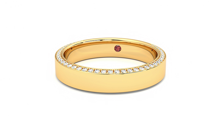 Taylor & Hart Cedar Wedding Ring 360 degree image 26