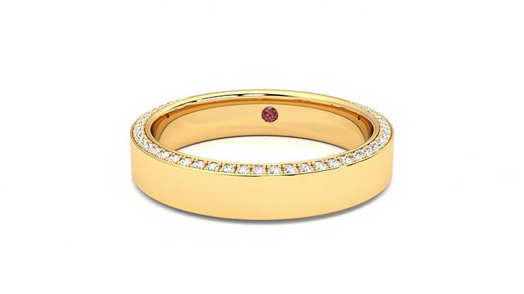 Taylor & Hart Cedar Wedding Ring 360 degree image 27