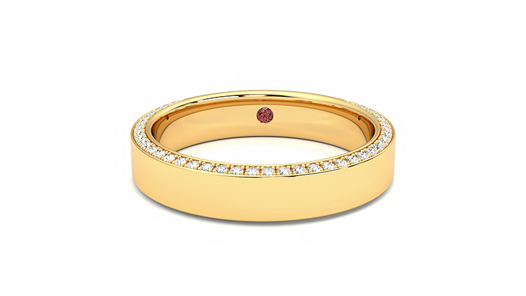 Taylor & Hart Cedar Wedding Ring 360 degree image 28