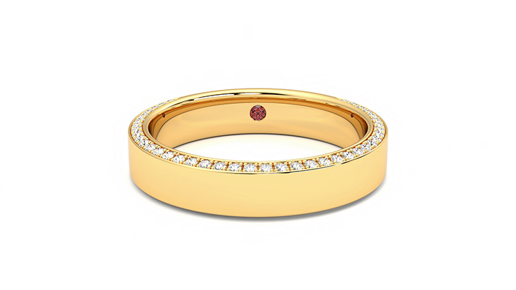 Taylor & Hart Cedar Wedding Ring 360 degree image 29