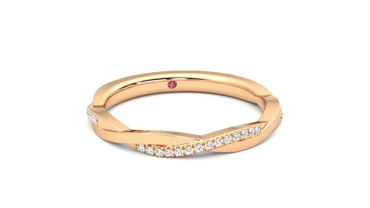 Taylor & Hart Chamomile Wedding Ring 360 degree image 3