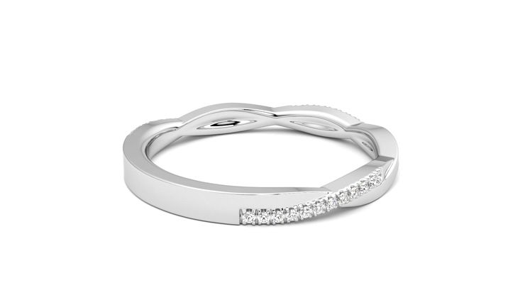 Taylor & Hart Chamomile Wedding Ring 360 degree image 12