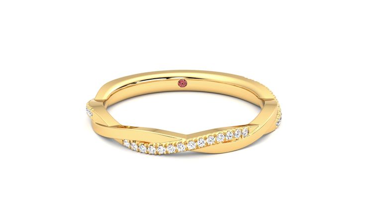Taylor & Hart Chamomile Wedding Ring 360 degree image 1