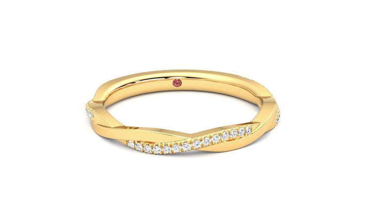 Taylor & Hart Chamomile Wedding Ring 360 degree image 2