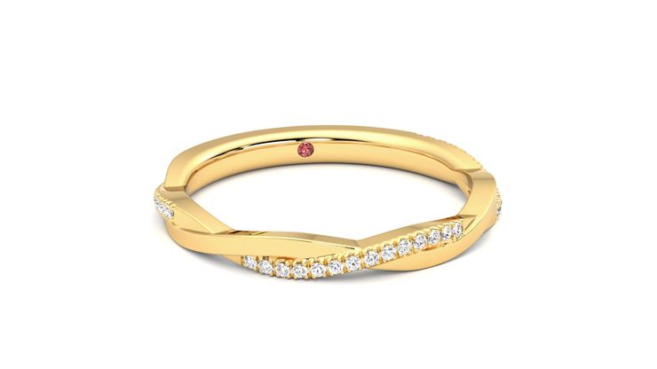 Taylor & Hart Chamomile Wedding Ring 360 degree image 3