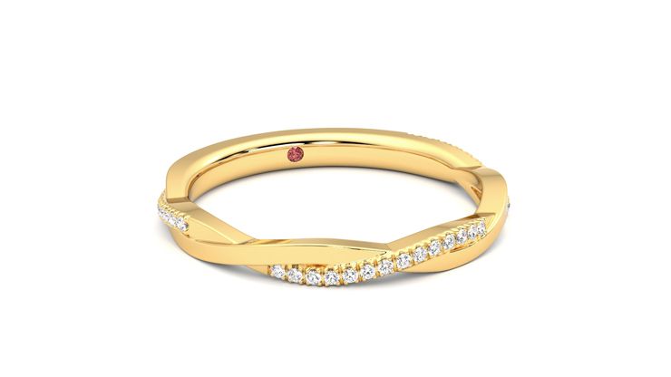 Taylor & Hart Chamomile Wedding Ring 360 degree image 4