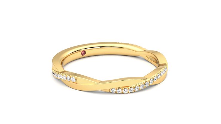 Taylor & Hart Chamomile Wedding Ring 360 degree image 6