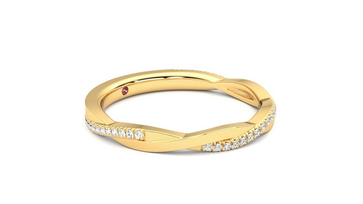 Taylor & Hart Chamomile Wedding Ring 360 degree image 7