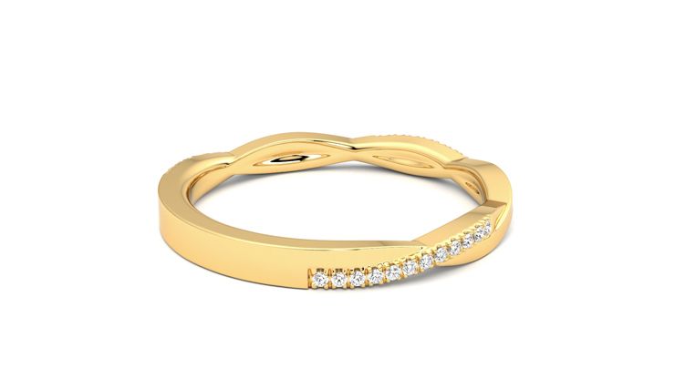 Taylor & Hart Chamomile Wedding Ring 360 degree image 12