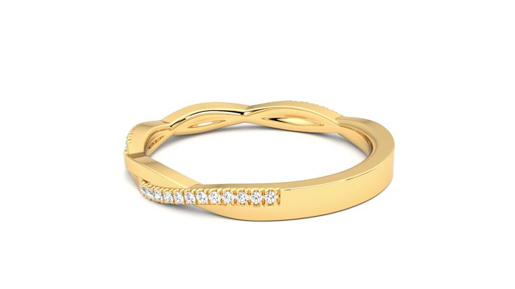 Taylor & Hart Chamomile Wedding Ring 360 degree image 18
