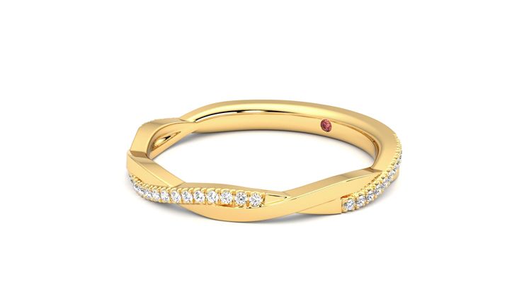 Taylor & Hart Chamomile Wedding Ring 360 degree image 24