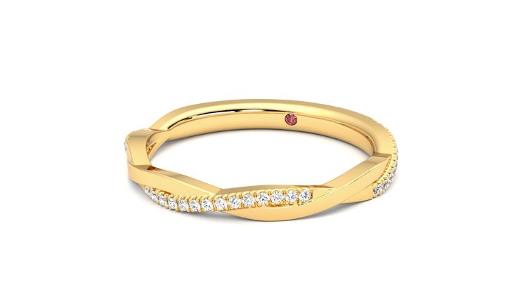 Taylor & Hart Chamomile Wedding Ring 360 degree image 26
