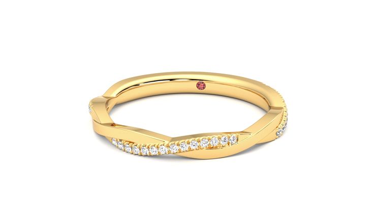 Taylor & Hart Chamomile Wedding Ring 360 degree image 27