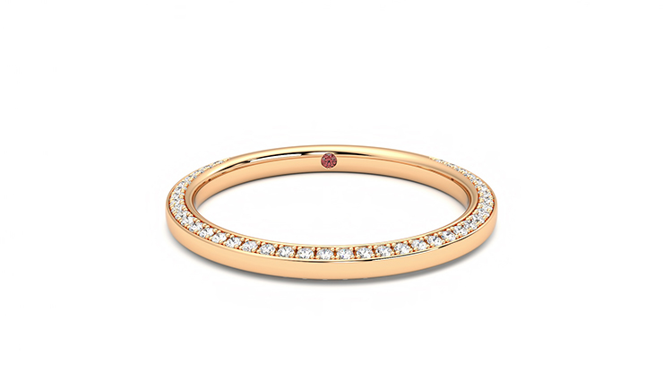 Taylor & Hart Clover Wedding Ring 360 degree image 0