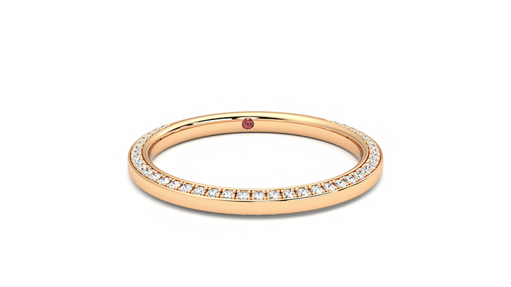 Taylor & Hart Clover Wedding Ring 360 degree image 1