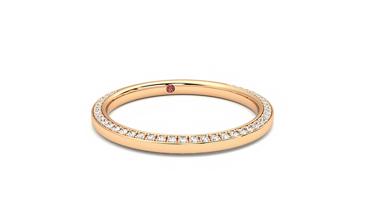 Taylor & Hart Clover Wedding Ring 360 degree image 2