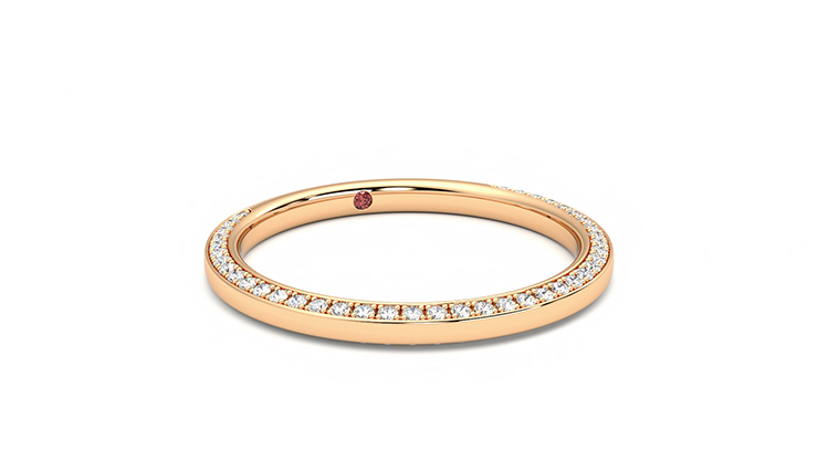 Taylor & Hart Clover Wedding Ring 360 degree image 3