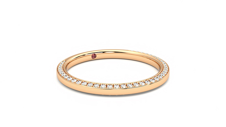 Taylor & Hart Clover Wedding Ring 360 degree image 4