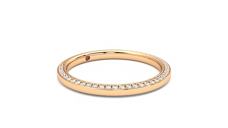 Taylor & Hart Clover Wedding Ring 360 degree image 5